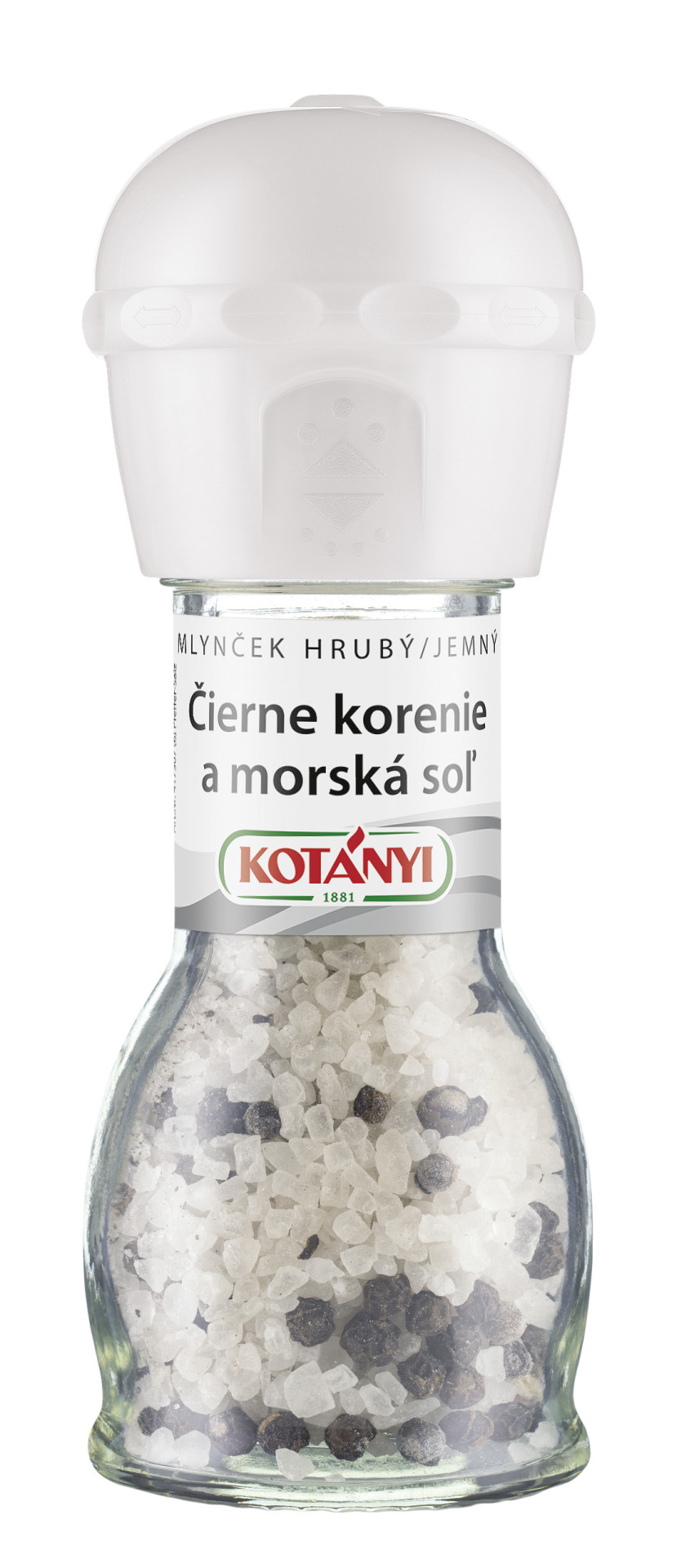 Čierne korenie a morská soľ